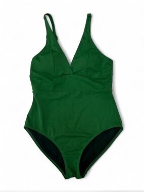Andie Green sea breeze One-Piece Swimsuit - V-Neck tummy control sample S